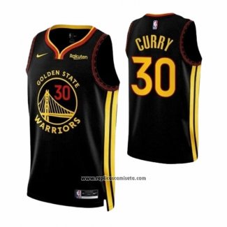 Camiseta Golden State Warriors Stephen Curry NO 30 Ciudad 2023-24 Azul