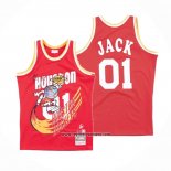 Camiseta Houston Rockets x Cactus Jack #01 Rojo