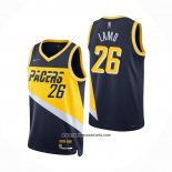 Camiseta Indiana Pacers Jeremy Lamb #26 Ciudad 2021-22 Azul