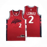 Camiseta Los Angeles Clippers Kawhi Leonard #2 Statement 2024-25 Rojo