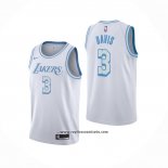 Camiseta Los Angeles Lakers Anthony Davis #3 Ciudad 2020-21 Blanco