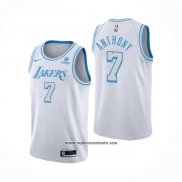 Camiseta Los Angeles Lakers Carmelo Anthony #7 Ciudad 2021-22 Blanco