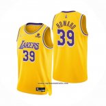 Camiseta Los Angeles Lakers Dwight Howard #39 75th Anniversary 2021-22 Amarillo