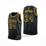 Camiseta Los Angeles Lakers Kobe Bryant #24 Ciudad 2017-18 Negro
