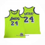 Camiseta Los Angeles Lakers Kobe Bryant NO 24 Mitchell & Ness 2007-08 Verde