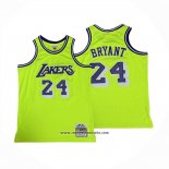 Camiseta Los Angeles Lakers Kobe Bryant NO 24 Mitchell & Ness 2007-08 Verde