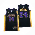 Camiseta Los Angeles Lakers Kobe Bryant #24 Retirement 2017-2018 Negro