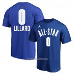 Camiseta Manga Corta All Star 2023 Damian Lillard Azul