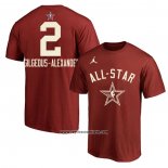 Camiseta Manga Corta All Star 2024 Shai Gilgeous-Alexander Rojo