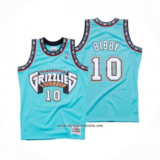 Camiseta Memphis Grizzlies Mike Bibby #10 Hardwood Classics Throwback Verde