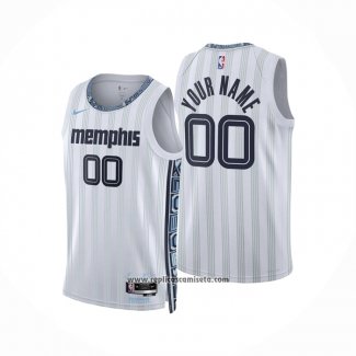 Camiseta Memphis Grizzlies Personalizada Ciudad 2025-26 Blanco