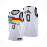 Camiseta Minnesota Timberwolves D'angelo Russell #0 Ciudad 2022-23 Blanco