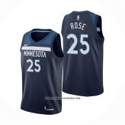 Camiseta Minnesota Timberwolves Derrick Rose #25 Icon Azul