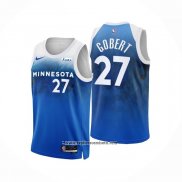 Camiseta Minnesota Timberwolves Rudy Gobert #27 Ciudad 2023-24 Azul