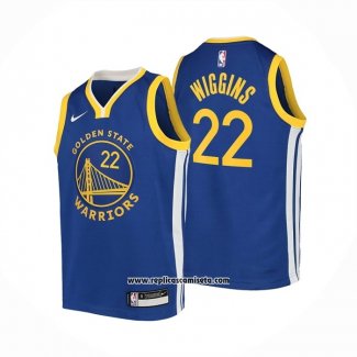 Camiseta Nino Golden State Warriors Andrew Wiggins #22 Icon Azul