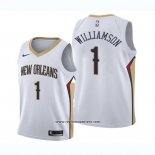 Camiseta Nino New Orleans Pelicans Zion Williamson #1 Association 2019-20 Blanco