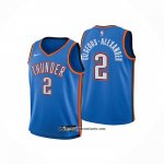 Camiseta Nino Oklahoma City Thunder Shai Gilgeous-Alexander #2 Icon Azul