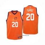 Camiseta Nino Phoenix Suns Dario Saric #20 Statement 2020-21 Naranja