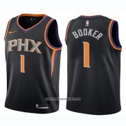 Camiseta Nino Phoenix Suns Devin Booker #1 Statement 2017-18 Negro