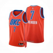Camiseta Oklahoma City Thunder Chet Holmgren #7 Statement Naranja