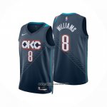 Camiseta Oklahoma City Thunder Jalen Williams NO 8 Ciudad 2025-26 Azul