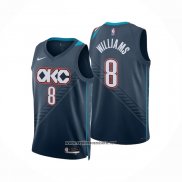 Camiseta Oklahoma City Thunder Jalen Williams NO 8 Ciudad 2025-26 Azul