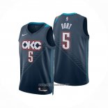 Camiseta Oklahoma City Thunder Luguentz Dort NO 5 Ciudad 2025-26 Azul