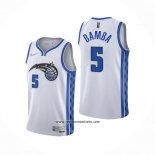 Camiseta Orlando Magic Mo Bamba #5 Earned 2020-21 Blanco