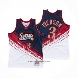 Camiseta Philadelphia 76ers Allen Iverson #3 Mitchell & Ness Negro