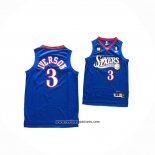 Camiseta Philadelphia 76ers Allen Iverson #3 Retro Azul