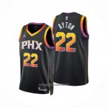 Camiseta Phoenix Suns Deandre Ayton #22 Statement 2022-23 Negro
