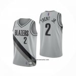 Camiseta Portland Trail Blazers Gary Trent Jr. #2 Earned 2020-21 Gris