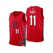 Camiseta Portland Trail Blazers Josh Hart #11 Statement 2022-23 Rojo
