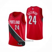 Camiseta Portland Trail Blazers Kent Bazemore #24 Statement Edition Rojo Negro