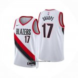 Camiseta Portland Trail Blazers Shaedon Sharpe NO 17 Association 2024-25 Blanco
