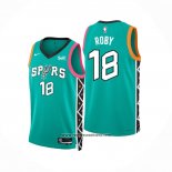 Camiseta San Antonio Spurs Isaiah Roby #18 Ciudad 2022-23 Verde