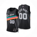 Camiseta San Antonio Spurs Personalizada Ciudad 2025-26 Negro