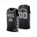 Camiseta San Antonio Spurs Personalizada Statement 2024-25 Negro