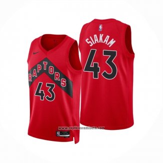 Camiseta Toronto Raptors Pascal Siakam #43 Icon 2022-23 Rojo
