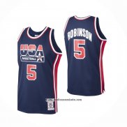 Camiseta USA 1992 David Robinson #5 Azul