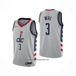 Camiseta Washington Wizards Bradley Beal #3 Ciudad 2020-21 Gris
