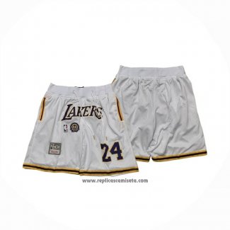 Pantalone Los Angeles Lakers Mitchell & Ness Hardwood Classics Blanco