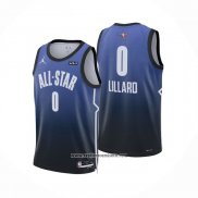 Camiseta All Star 2023 Portland Trail Blazers Damian Lillard #0 Azul