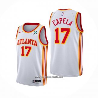 Camiseta Atlanta Hawks Clint Capela #17 Association 2020-21 Blanco