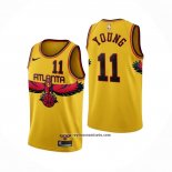 Camiseta Atlanta Hawks Trae Young #11 Ciudad 2021-22 Amarillo