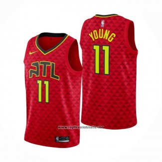 Camiseta Atlanta Hawks Trae Young #11 Statement 2019-20 Rojo