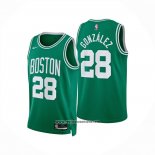 Camiseta Boston Celtics Hugo Gonzalez NO 28 Icon 2025-26 Verde