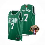 Camiseta Boston Celtics Jaylen Brown #7 Icon 2022 NBA Finals Verde