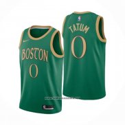 Camiseta Boston Celtics Jayson Tatum #0 Ciudad Verde