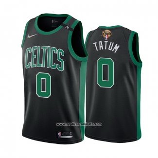 Camiseta Boston Celtics Jayson Tatum #0 Statement 2022 NBA Finals Negro